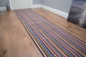 multicolour carpet runner striped wide