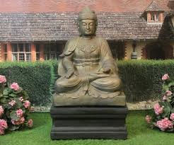 Large Stone Buddha Garden Statue