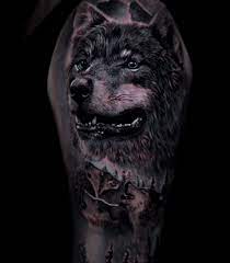 Lobo realista tattoo