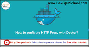 how to configure proxy with docker