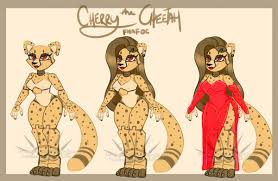 cherry the cheetah fnaf oc by