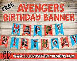 free avengers birthday party printables