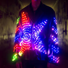Led Light Up Stylish Custom Logo Jacket Costume Light Solutions Etere By Etereshop