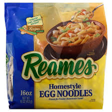 Make noodles by cutting dough from a broth. Reames Homestyle Egg Noodles Shop Entrees Sides At H E B