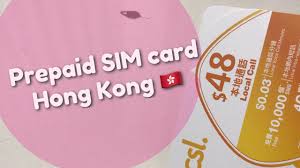 hong kong prepaid csl sim card bought