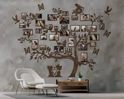 Wood Family Tree Wall Art Large Family