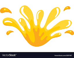 yellow color splash royalty free vector