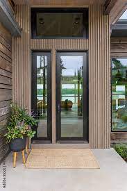 Front Door Of Modern Style Home Made