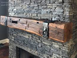 Fireplace Mantels With Metal Straps And