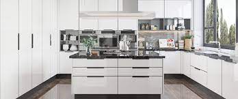 glossy white lacquer kitchen cabinets