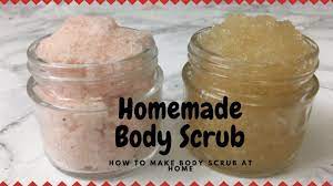 how to make body scrub at home in hindi