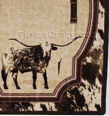 5 x 8 texas longhorns western area rug