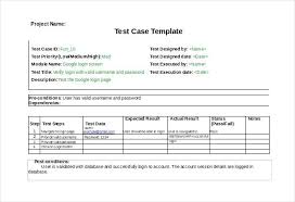 Test Plan Template Excel Best Of Case Free Word Documents Download