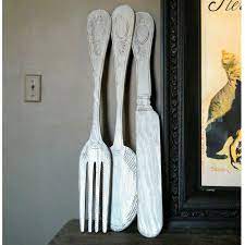 Knife Fork And Spoon Wall Decor Wooden