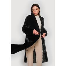 Black Mink Coats Luxury Fur