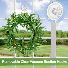 4pcs Wreath Hanger Suction Cup Hooks