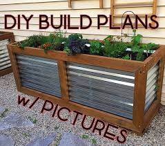 Corrugated Raised Planter Box Diy Build