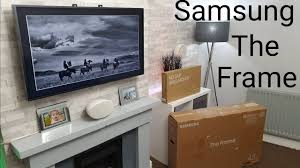 samsung frame tv unboxing setup demo