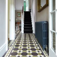 a victorian floor tile hallway makeover
