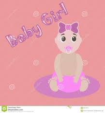 Cute Graphic For Baby Girl Baby Girlnewborn Lovely Greeting Card