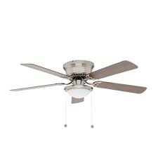 Pick the finish that best matches your space! Hugger 52 In Led Indoor Brushed Nickel Ceiling Fan With Light Kit Al383led Bn The Home Depot