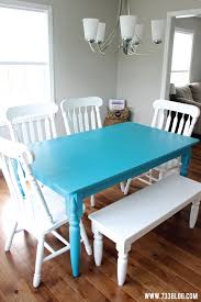 Chalky Finish Paint Dining Room Table