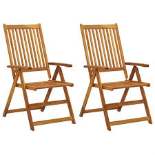 garden reclining chairs 2 pcs solid