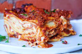 lasagna with homemade noodles cuisine