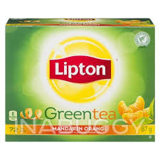 lipton tea green mandarin orange 72pk