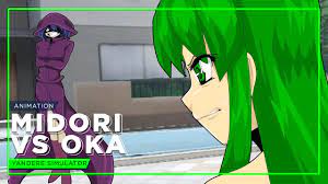 MIDORI VS OKA (Yandere Simulator Original Animation by Zero-Q) - YouTube