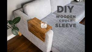 hold drinks diy wooden couch sleeve