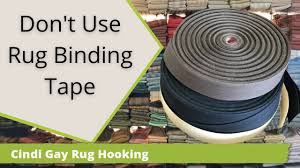 rug binding tape to finish a hooked rug