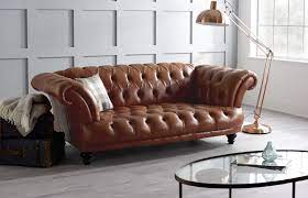 st edmund vine brown leather sofa