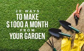 Making Money Gardening Start Earning