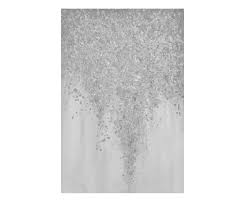 Large Grey And Silver Glitter Wall Art