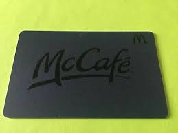 mccafe black on black 2016 gift card