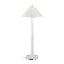 white outdoor floor lamp