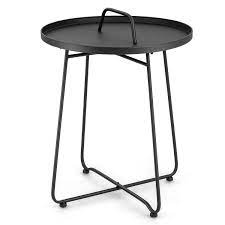 Outdoor Metal Patio End Side Table