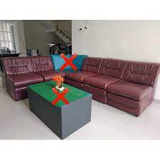 jual 1 set sofa bekas empuk second isi