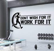 Gym Quotes Wall Decal Gym Wall Decor