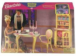 nib barbie dining room accessory