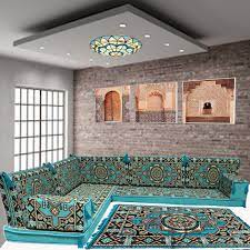 arabic majlis corner floor sofa set
