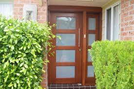 Wood Front Door With Glass Whole