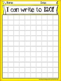 120 Number Chart Grids Count And Write Math Centers Freebie