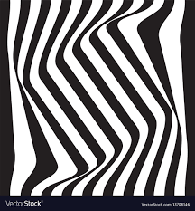 Striped Abstract Background Black And White Zebra Vector Image