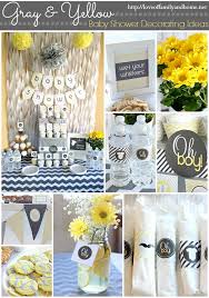 Get our top paint picks for shades of blue with a little gray boost a beachy vibe. Gray Yellow Baby Shower Decorating Ideas Love Of Family Home