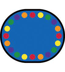 dots seating rugs for clroom and daycare