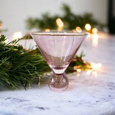 Blush Gold Martini Glass Time Tide