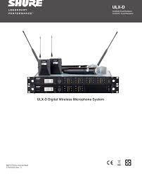 Ulxd1h50 Wireless Microphone Transmitter User Manual Exhibit