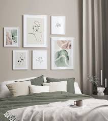 soft watercolor gallery wall